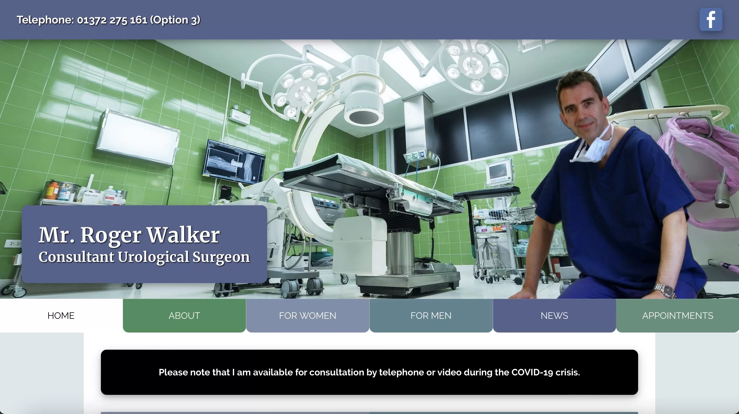 Roger Walker Consultant Urological Surgeon