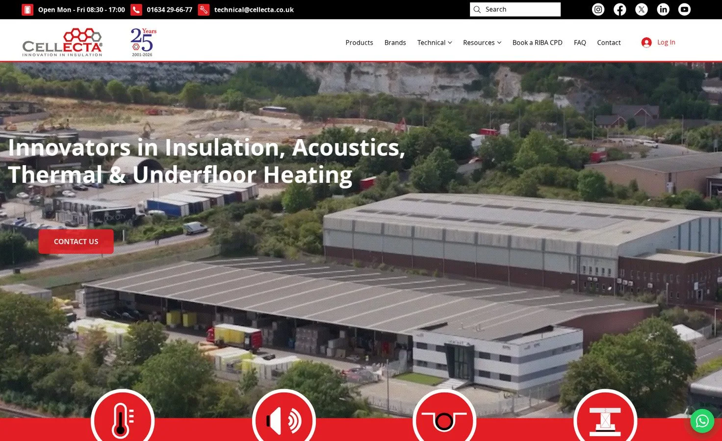 Cellecta Limited website home page, a Wix Studio build by Cirrus Design Studio