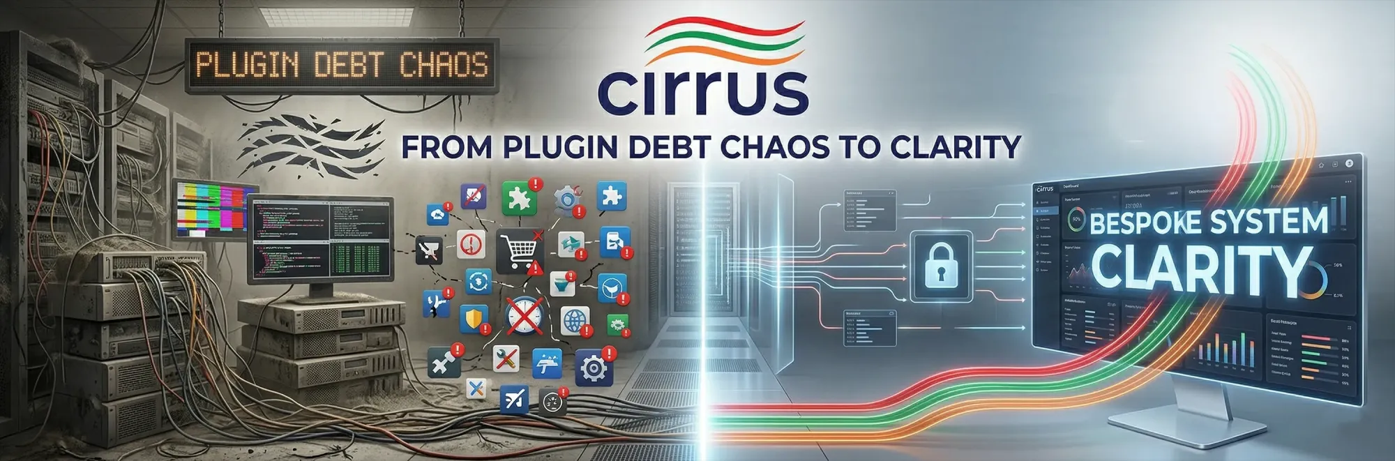 Plugin debt slowing down a business website